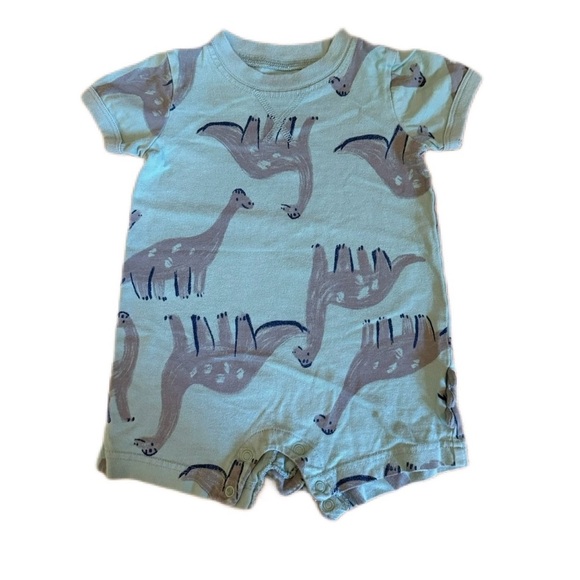 Baby Boy Spring/Summer Dinosaur One-Piece Romper Carter's 12 Months - Picture 2 of 3